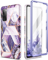 Чoхол до Samsung Galaxy S20 FE, Suritch Full Body Marble, фіолетовий