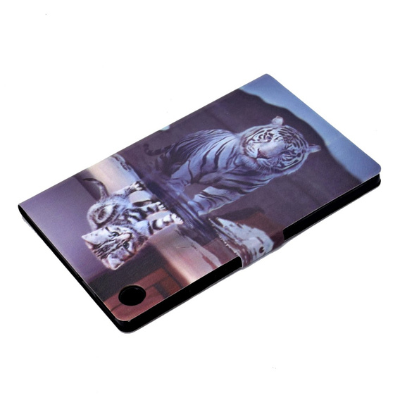 Чехол до Samsung Galaxy Tab A9+ X210 / X215 / X216B, cat and tiger