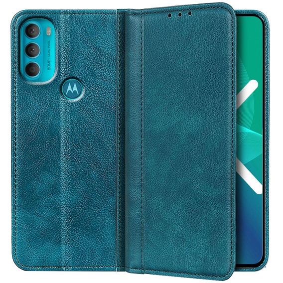 Чехол до Motorola Moto G71 5G, Wallet Litchi Leather, зелёный