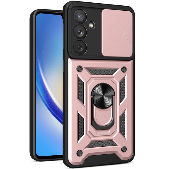 Чохол NOX Camera Slide Samsung Galaxy A34 5G, CamShield Slide, рожевий rose gold