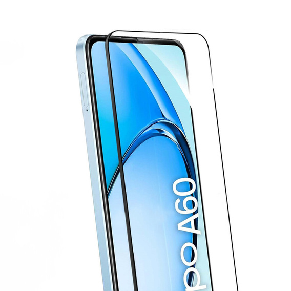 3D загартоване скло для Oppo A60, чорна рамка