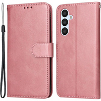 Откидной чехол для Samsung Galaxy A34 5G, Leather Wallet, розовый rose gold