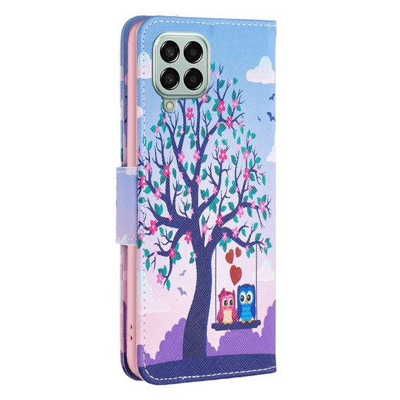 Откидной чехол для Samsung Galaxy M33 5G, Wallet, Two Owls, синий