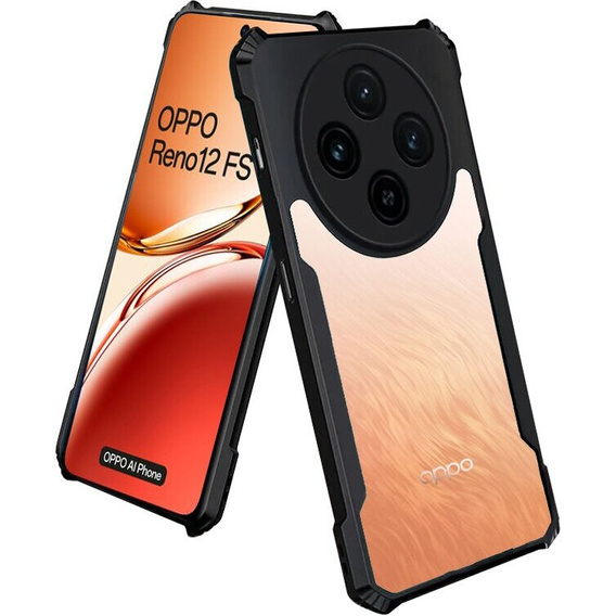 Чoхол до Oppo Reno 12FS / 12F, AntiDrop Hybrid, чорний