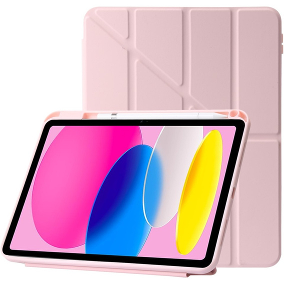 Чохол для iPad 10.9" 2022 (10 gen.), Origami, рожевий rose gold