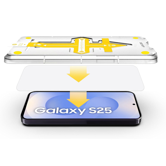 2x Загартоване скло для Samsung Galaxy S24 / S25, захисне скло ERBORD 9H Easy App