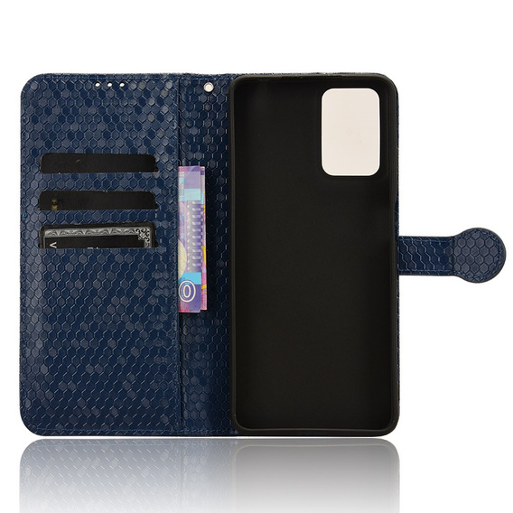 Флип-кейс для Motorola Moto G24 / G24 Power / G04, Wallet Rhombus, синий