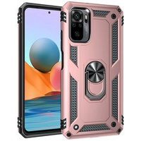 Броньований Чoхол до Xiaomi Redmi Note 10/10S, Nox Case Ring, рожевий rose gold