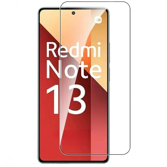 Бронированный чехол для Xiaomi Redmi Note 13 5G, CamShield Slide, фиолетовый + закаленное стекло 9H