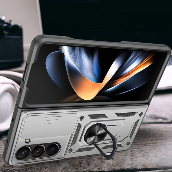 Чохол NOX Camera Slide Samsung Galaxy Z Fold5 5G, CamShield Slide, срібло