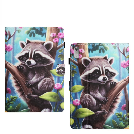 Чехол до Lenovo Tab P11 Gen 2, raccoon