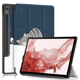 Чехол до Samsung Galaxy Tab S9, Smartcase Hybrid Pen Slot, cat