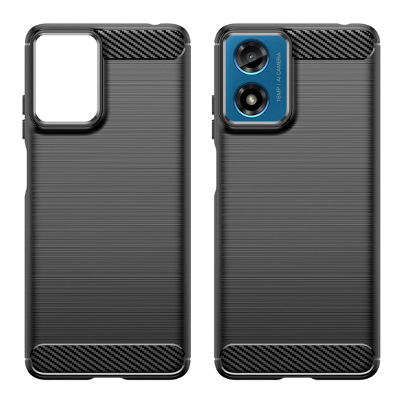 Чехол до Motorola Moto G24 / G24 Power / G04, Carbon, чёрный