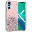 Чехол до OPPO Reno6 5G, Glittery, розовый