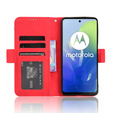 Футляр з клапаном для Motorola Moto G24 / G24 Power / G04, Card Slot, червоний