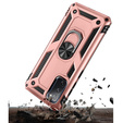 Бронированный Чехол до Samsung Galaxy S20 FE, Nox Case Ring, розовый rose gold