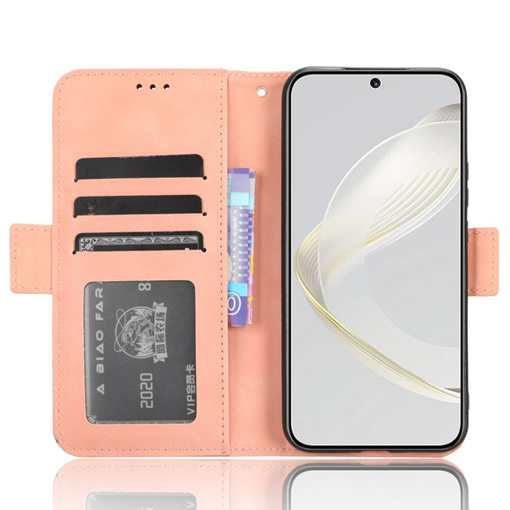 Откидной чехол для Huawei Nova 11 Pro, Card Slot, розовый