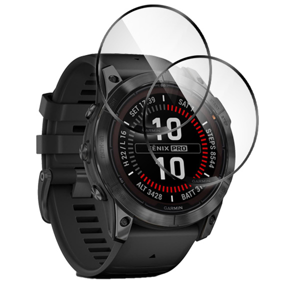 2x Гибридное стекло ERBORD для Garmin Fenix 8 47mm