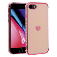 Чехол до iPhone 7/8/SE 2020/SE 2022, Electro heart, розовый rose gold