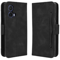 Откидной чехол для Motorola Moto G85, Card Slot, чёрный