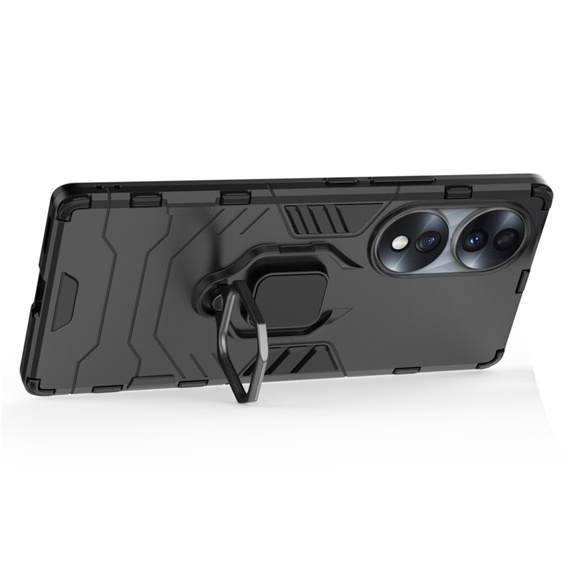 Чехол до Honor 70 5G, Kickstand Ring, чёрный