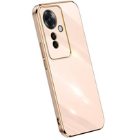 Чехол для Oppo Reno 11F 5G, Glamour CamShield, розовый rose gold