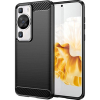 Чехол до Huawei P60 / P60 Pro, Carbon, чёрный