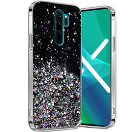 Чехол до Xiaomi Redmi Note 8 Pro, Glittery, чёрный