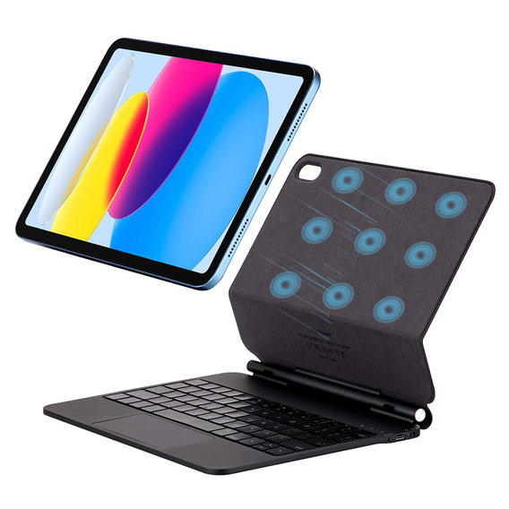 Обкладинка для клавіатури iPad 10.9" 2022 (10 gen.), Magnetic Keyboard Touchpad, чорний