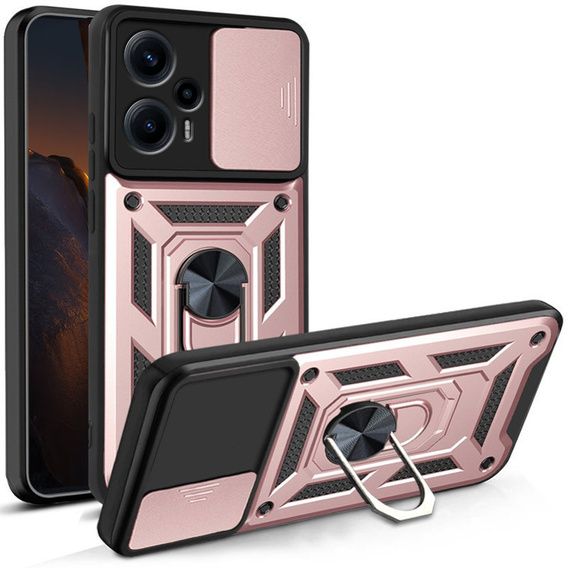 Чохол NOX Camera Slide Xiaomi Poco F5, CamShield Slide, рожевий rose gold