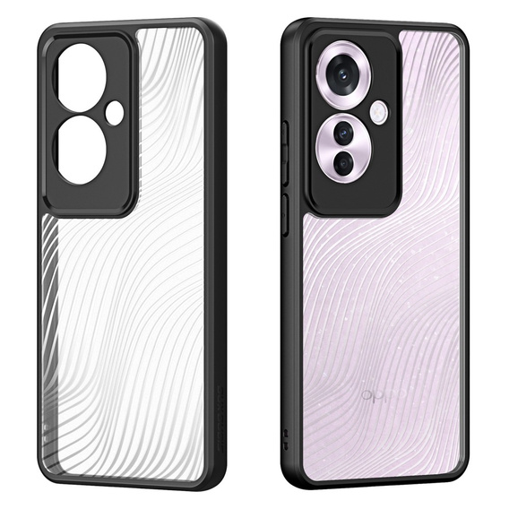 Чехол DuxDucis для Oppo Reno 11F 5G, Aimo case, прозрачный / черный