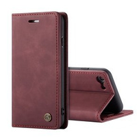 Чехол CASEME для iPhone 7/8/SE 2020/SE 2022, Leather Wallet Case, бордовый