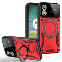 Бронированный чехол для Motorola Moto G24 / G24 Power / G04, Magnetic Ring, красный