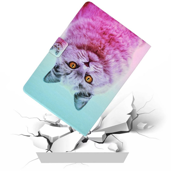 Чехол до Samsung Galaxy Tab A9 X110 / X115, pink cat