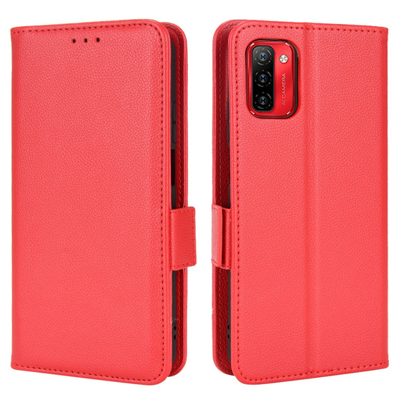 Откидной чехол для Ulefone Note 12P, Wallet Litchi Magnet, красный