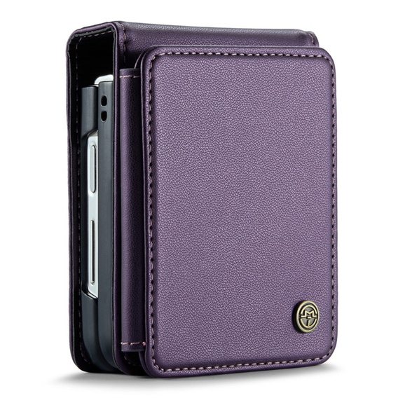 CASE фліп-чохол для Samsung Galaxy Z Flip5 5G, Litchi Wallet, фіолетовий