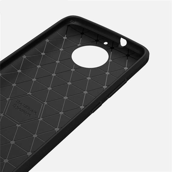 Чехол до Motorola Moto G5S, Carbon, чёрный