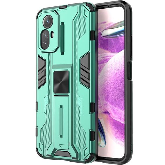 Чехол до Xiaomi Redmi Note 12S 4G, Military kickstand, зелёный
