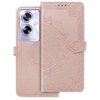 Чохол-книжка для Oppo A79 5G, Mandala, рожевий rose gold