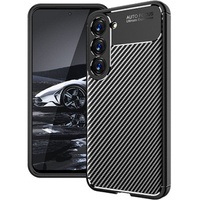 Чехол до Samsung Galaxy S23 Plus, Carbon Gel, чёрный