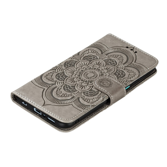 Чохол-книжка для Xiaomi Redmi Note 9s/ 9 Pro, Mandala Flower, сірий