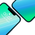 2x Закаленное стекло для iPhone 13/13 Pro, ERBORD 9H Hard Glass на экране