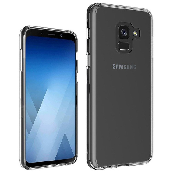 Чехол до Samsung Galaxy A8 2018, Fusion Hybrid, прозрачный