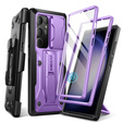 Чехол для Samsung Galaxy S24 Ultra, Tongate MECH Series Clip, фиолетовый