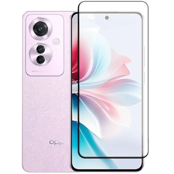 3D загартоване скло для Oppo Reno 11F 5G, чорний