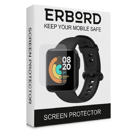 3x ERBORD Гідрогелева фольга для Xiaomi Mi Watch Lite