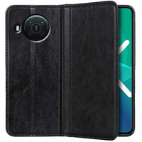 Чoхол до Nokia X10 / X20, Wallet Litchi Leather, чорний