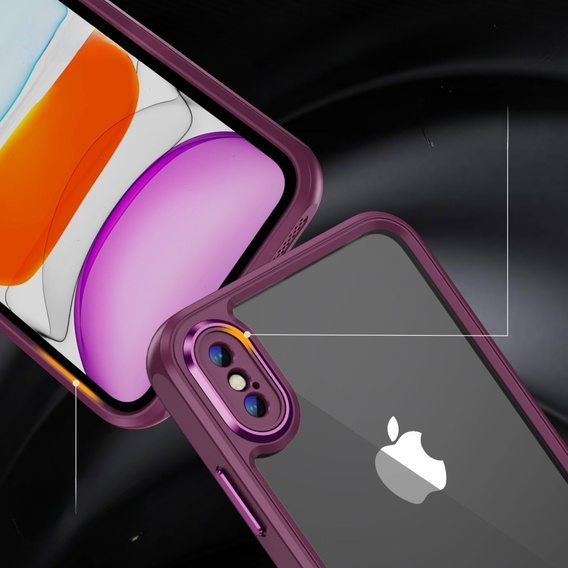 Чохол для iPhone XS Max, ERBORD Impact Guard, бордовий