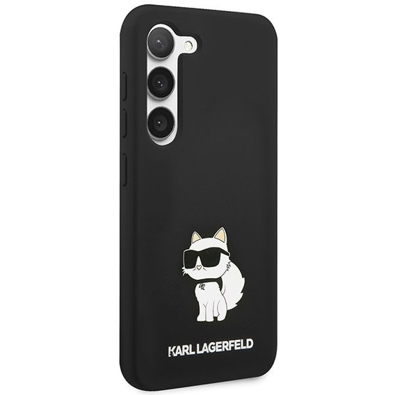 Чoхол Karl Lagerfeld до Samsung Galaxy S23+ Plus, Silicone Choupette, чорний