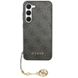 Чехол GUESS до Samsung Galaxy S24, 4G Charms Collection Hardcase, серый